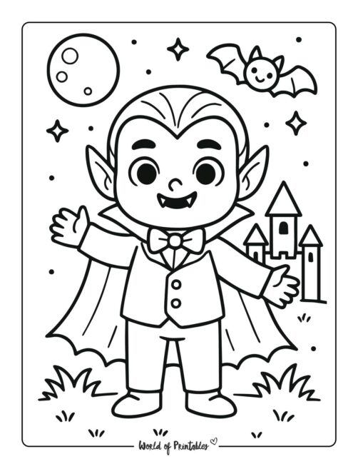 halloween-coloring-page-cute-vampire-with-castle