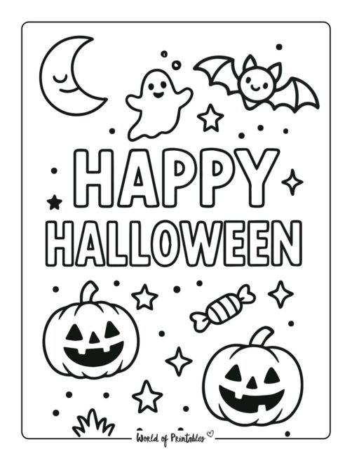 halloween-coloring-page-happy-halloween-ghost-bat-pumpkins