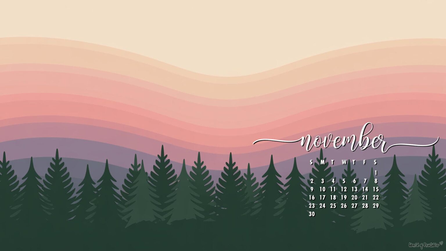 November 2025 Calendar Wallpaper | 120 Free Desktop & Phone Backgrounds