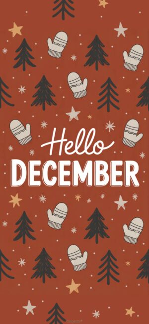 mittens-and-tree-pretty-december-phone-wallpaper