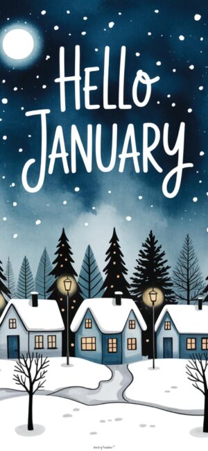 night-time-village-cute-january-phone-wallpaper