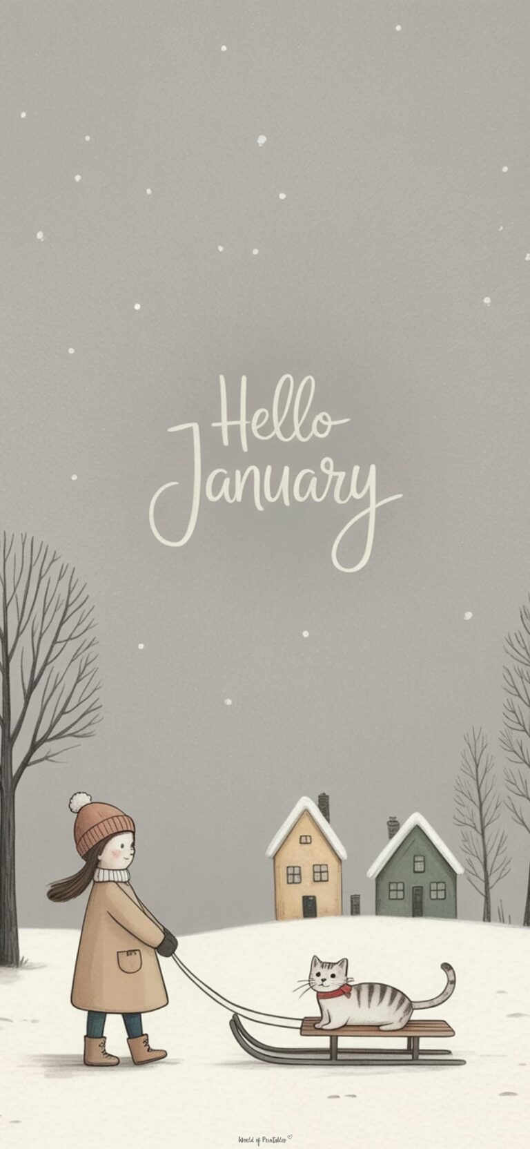 46 Free January Phone Wallpapers for iPhone and Android