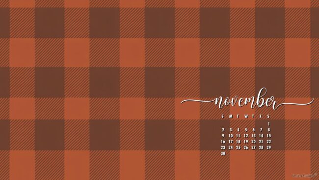 plaid-aesthetic-november-calendar-desktop-wallpaper