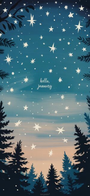 pretty-starry-sky-january-phone-wallpaper