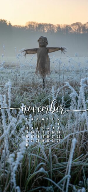 scarecrow-november-calendar-android-wallpaper-2025