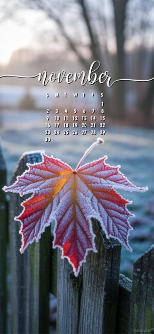 simple-frosty-leaf-november-calendar-wallpaper-for-phone
