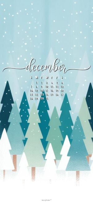 snowy-trees-december-calendar-wallpaper-phone