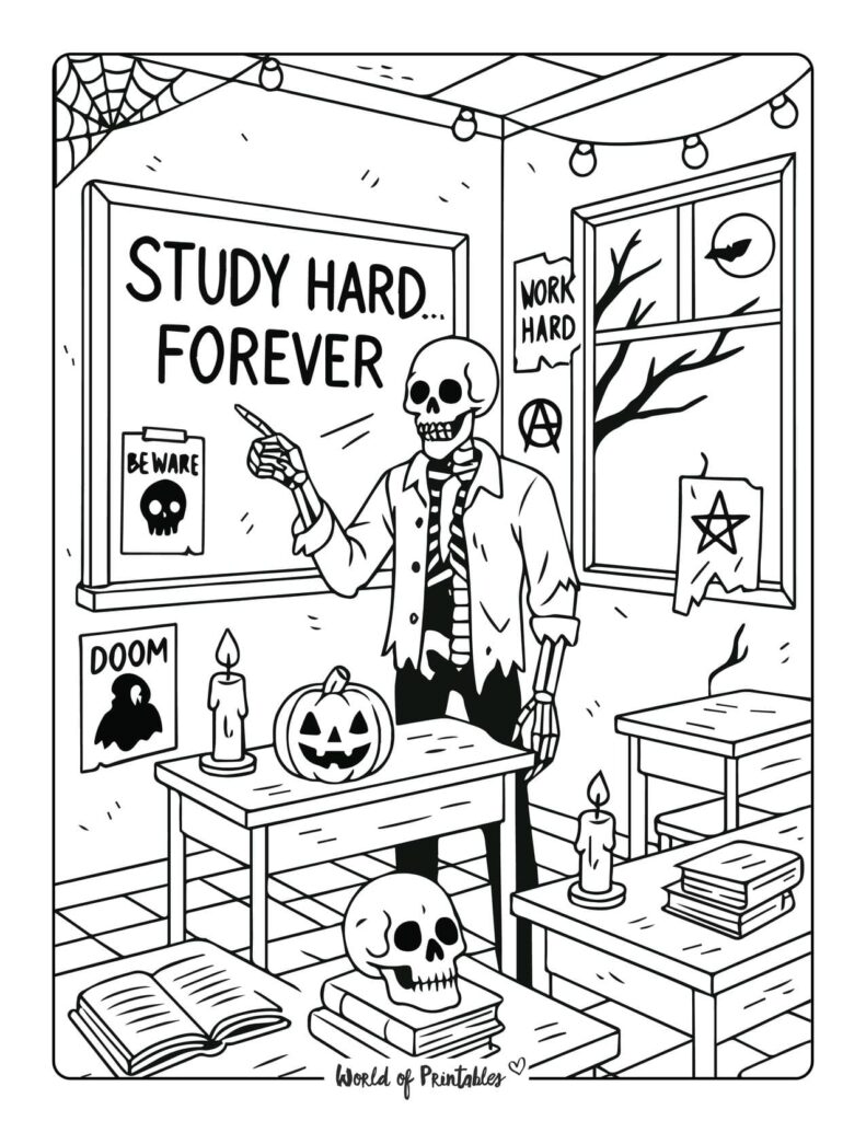 spooky-classroom-coloring-page