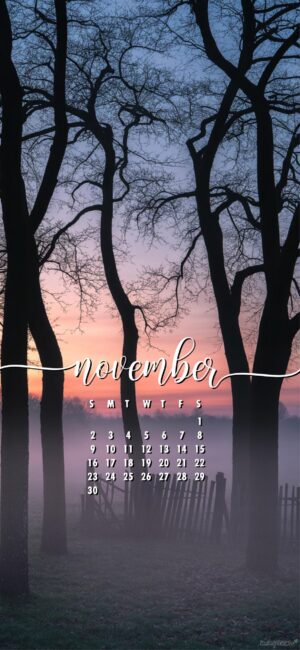 sunset-november-calendar-wallpaper-hd-phone