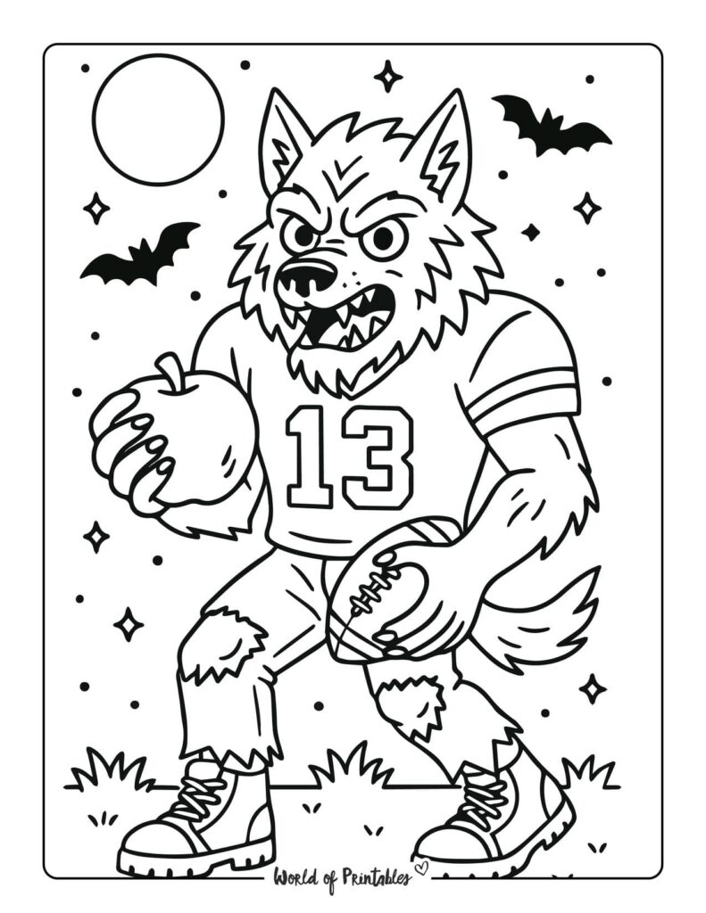 werewolf-american-football-player-coloring-page