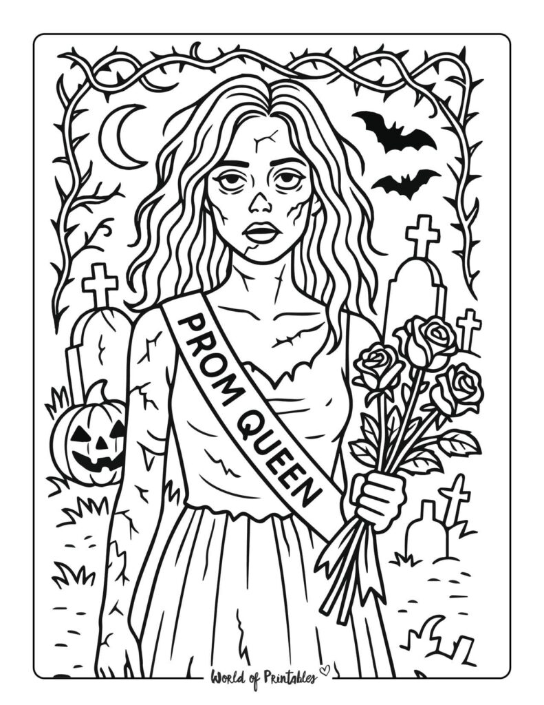 zombie-prom-queen-coloring-page