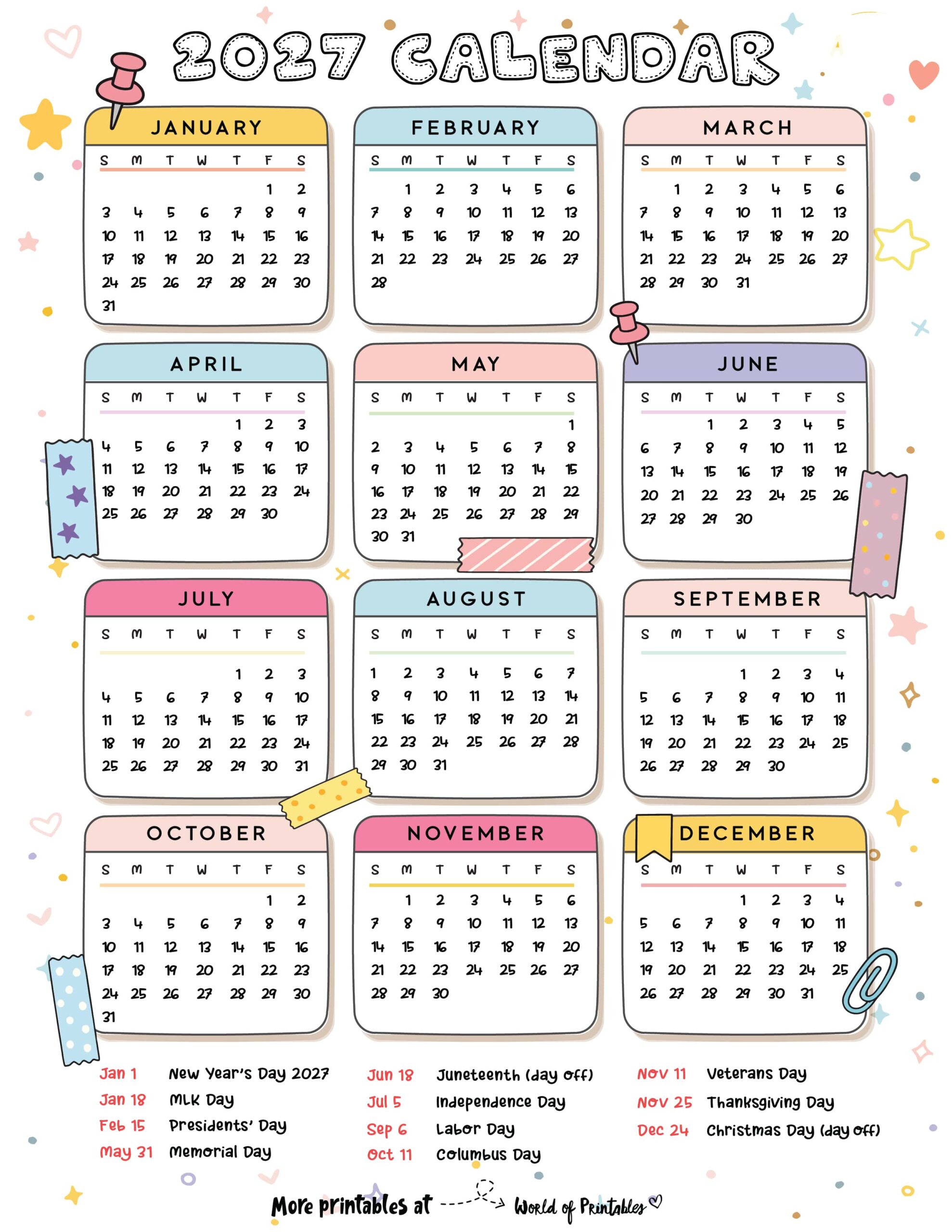 2027 Calendar With Holidays Free Printable PDFs World Of Printables 2027-calendar-with-holidays-free-printable-pdfs-world-of-printables