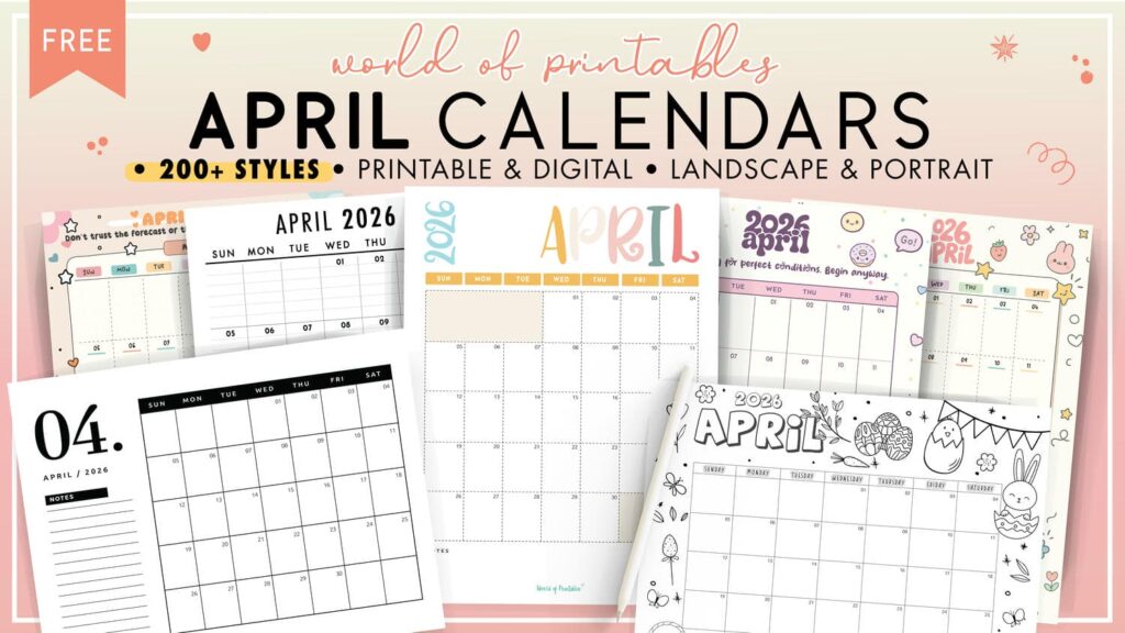 April Calendars