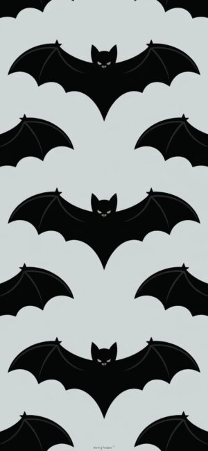 Bat Pattern Halloween Wallpaper