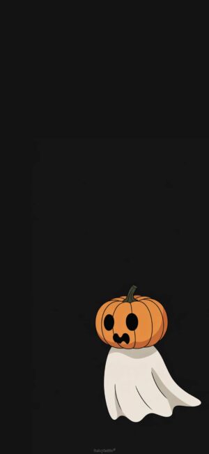 Cute Pumpkin Ghost Halloween backgrounds for phone