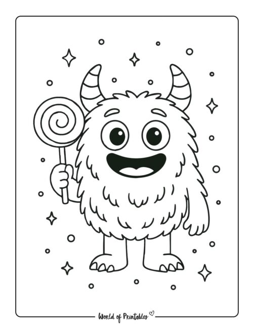 Fun and Easy Monster Coloring Pages