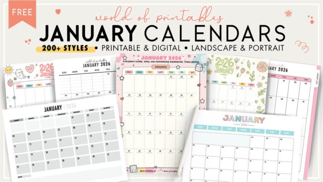January Calendars