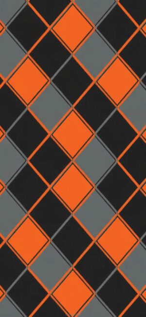 Orange and Black Pattern Halloween Wallpaper