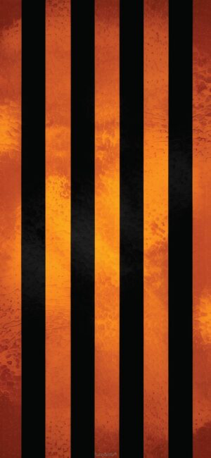 Orange and Black Stripes Halloween Wallpaper