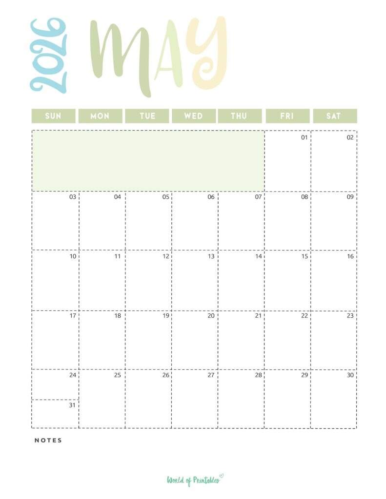 Printable May 2026 Calendar Design 218