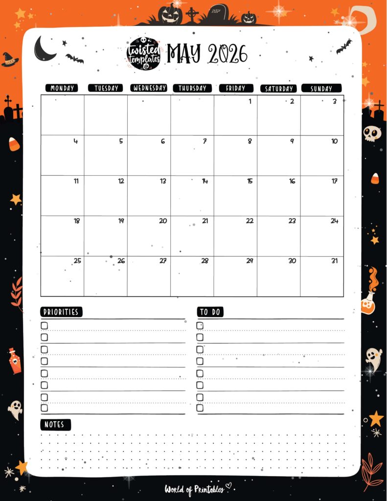 Printable May 2026 Calendar Design 220
