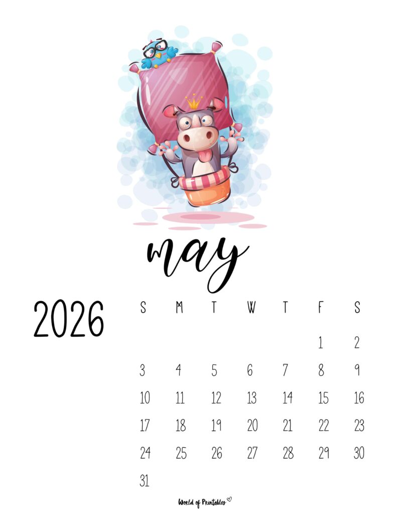 Printable May 2026 Calendar Design 41