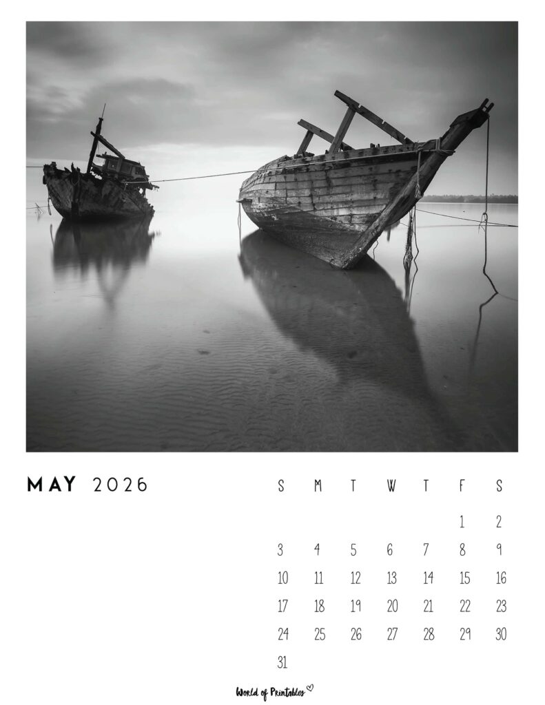 Printable May 2026 Calendar Design 56