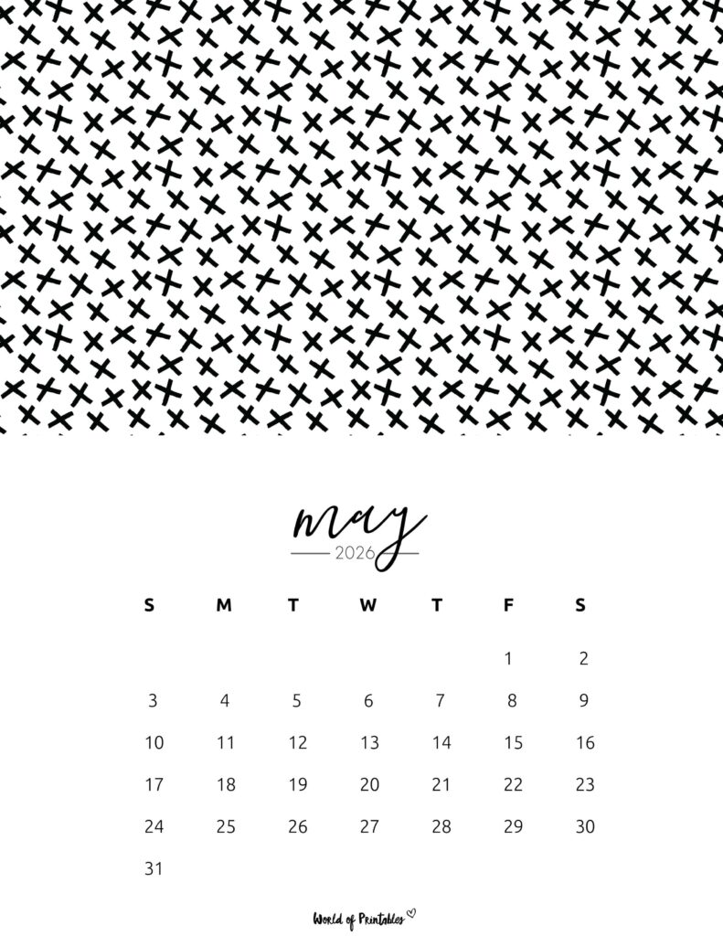 Printable May 2026 Calendar Design 61