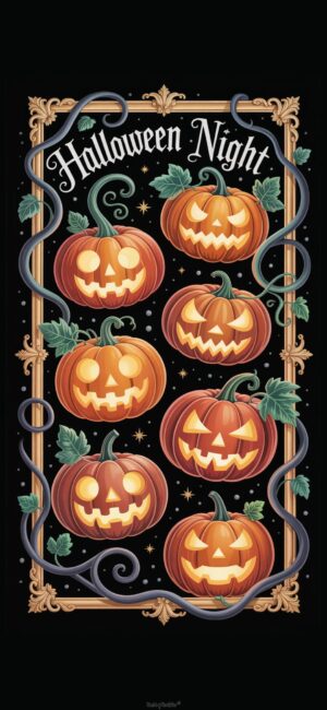 Pumpkin Halloween Night Wallpaper