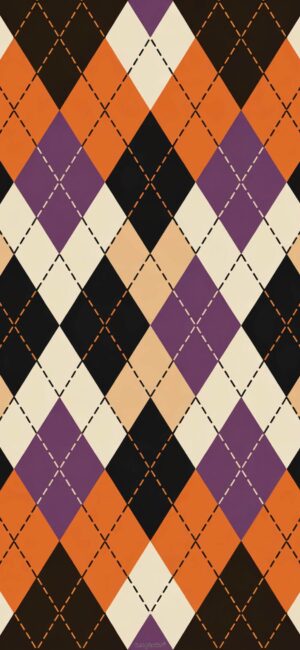 Purple and Orange Halloween Wallpaper