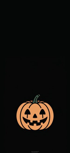 Simple Jack o Lantern Halloween Wallpaper