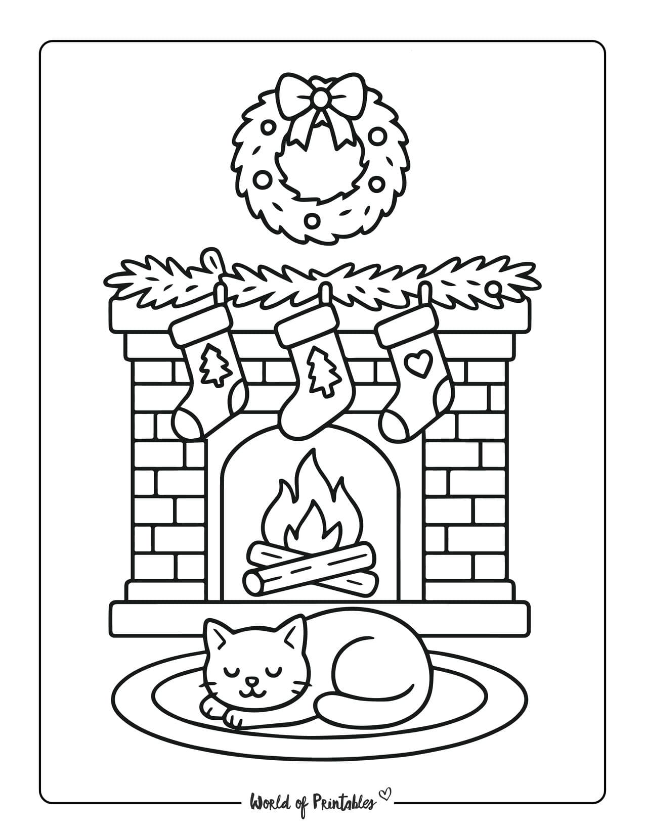 Free Christmas Coloring Pages - 80 Printable PDFs - World of Printables