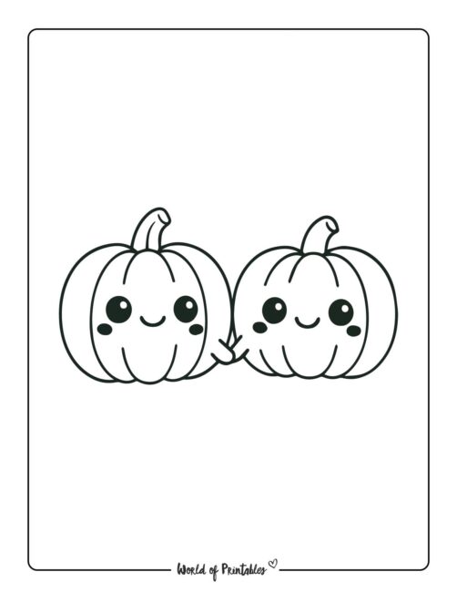 pumpkin coloring page cute pumpkins for kids