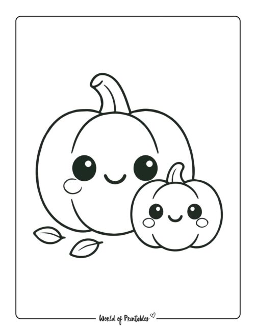 pumpkin coloring page mommy pumpkin and baby pumpkin