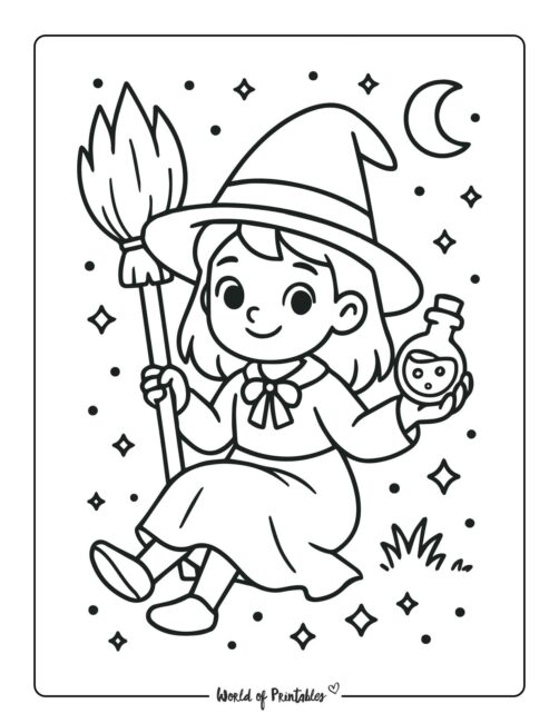 witch-and-broom-coloring-page