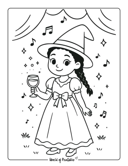 witch-at-school-dance-coloring-page