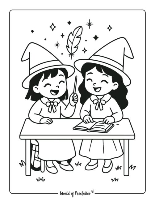 witch-with-magic-spells-coloring-page