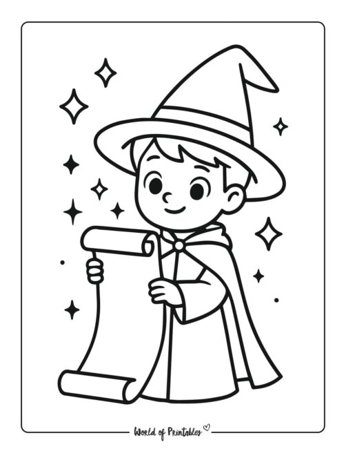 wizard-with-scroll-coloring-page