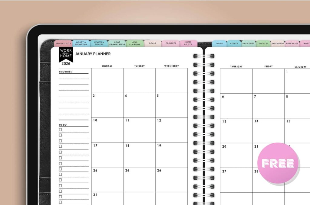 Best Digital Planner Monthly Calendar