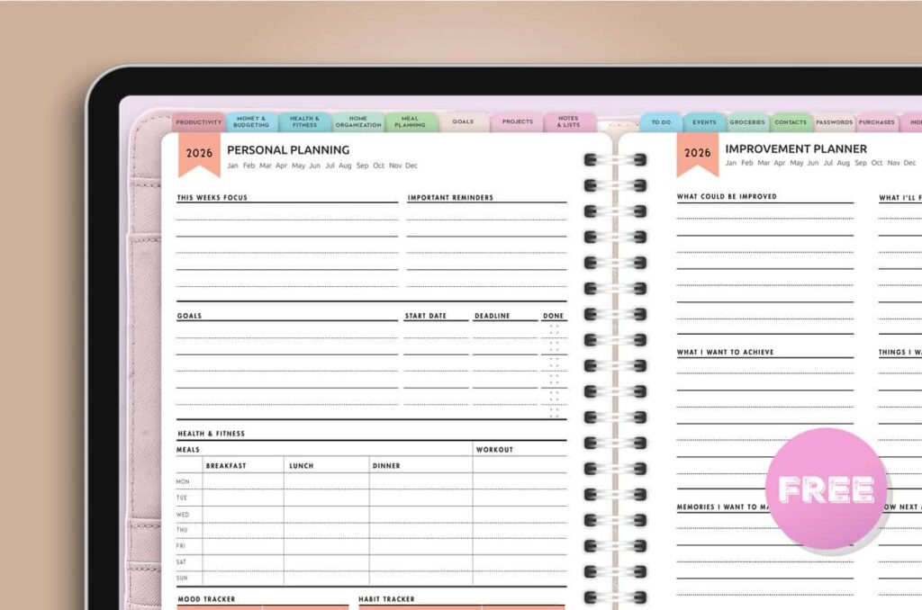 Free Digital Personal Planner