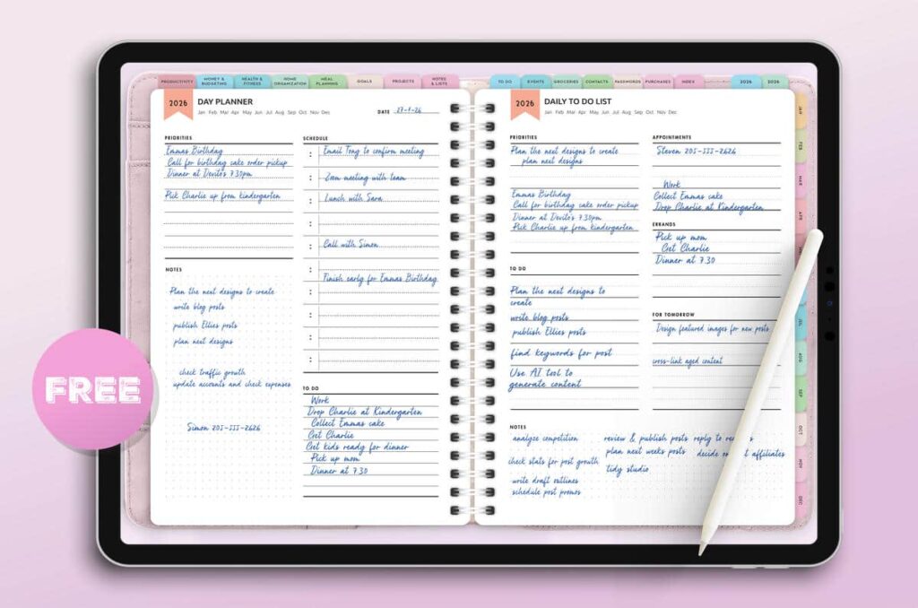 Free Digital Planner Templates