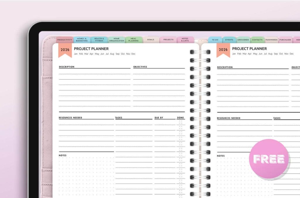 Free Digital Project Planner