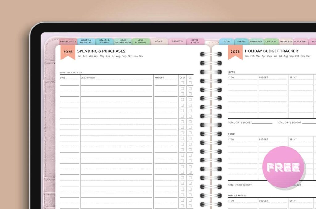 Free Digital Spending Tracker