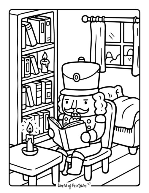 cozy nutcracker coloring pages