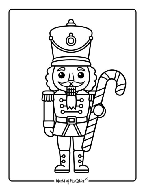 easy nutcracker soldier coloring pages