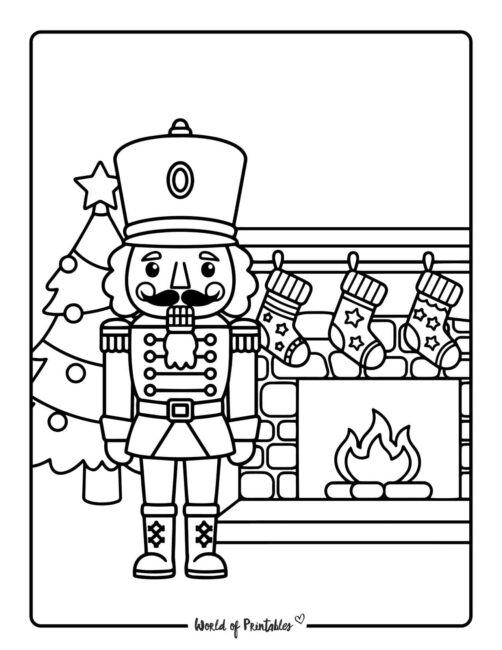 festive nutcracker coloring book pages
