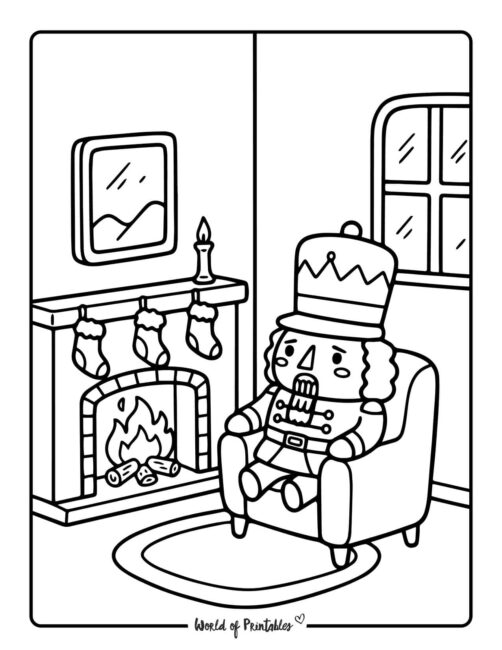 relaxing nutcracker coloring pages
