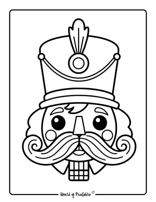 simple nutcracker outline coloring pages