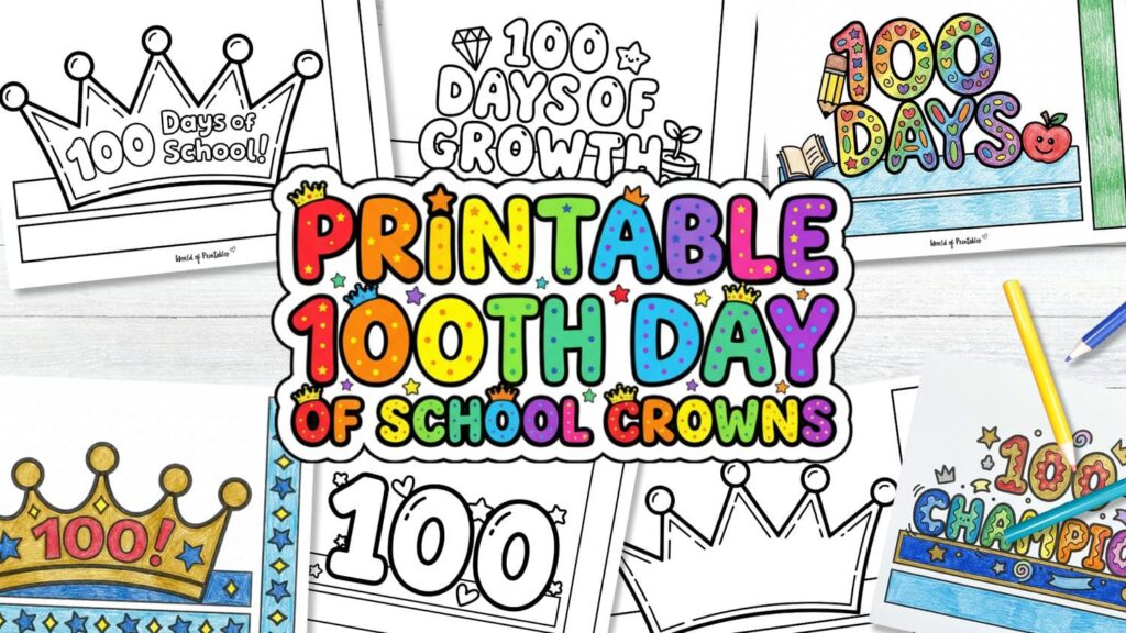 100th day school crowns