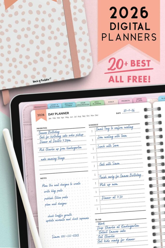 Best 2026 Digital Planners